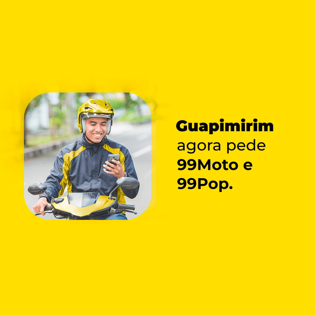 Guapimirim agora pede 99 com novas categorias.