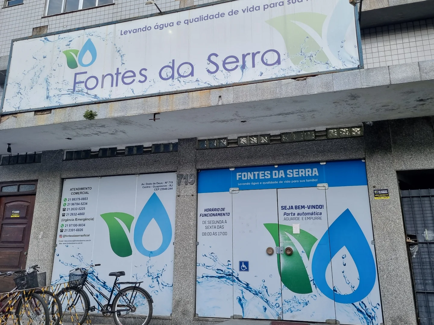 Fachada da loja de atendimento da Fontes da Serra
