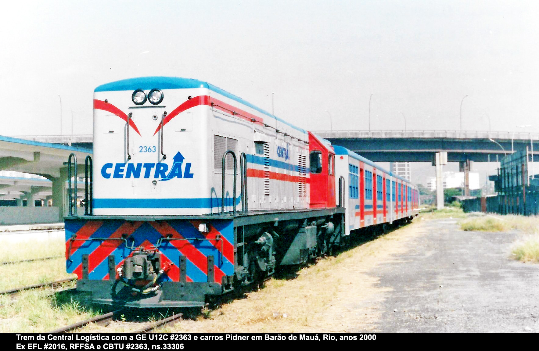 Trem da CENTRAL operando antigamente no Ramal Guapimirim